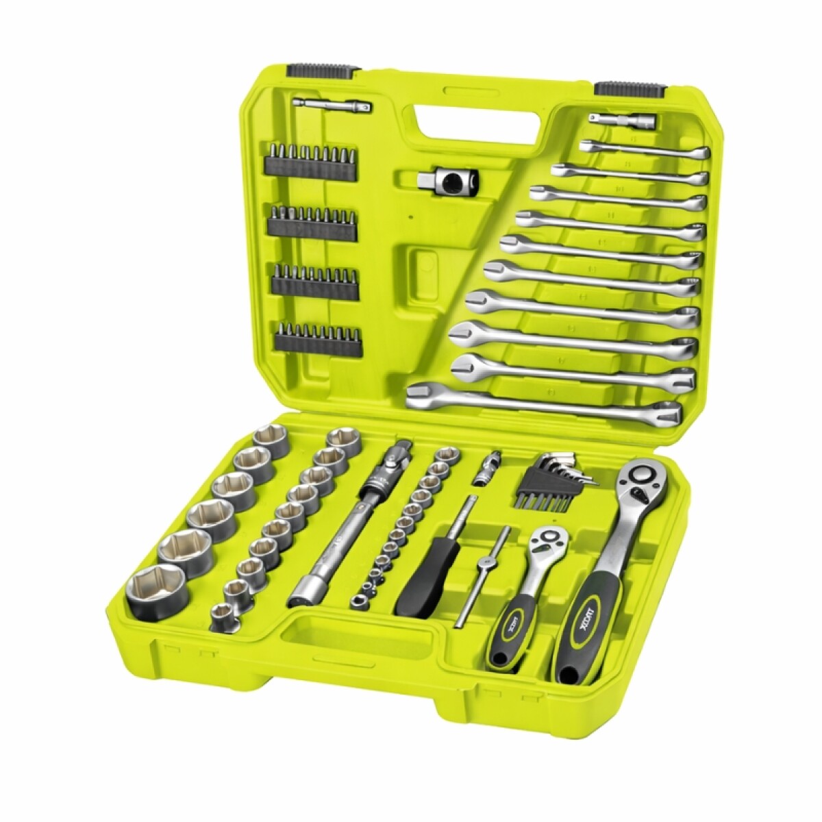 XCORT JUEGO DE DADOS & LLAVES CR-V INDUSTRIAL 1/4-1/2 PULGAD 