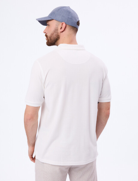 Remera m/c lisa pique crudo