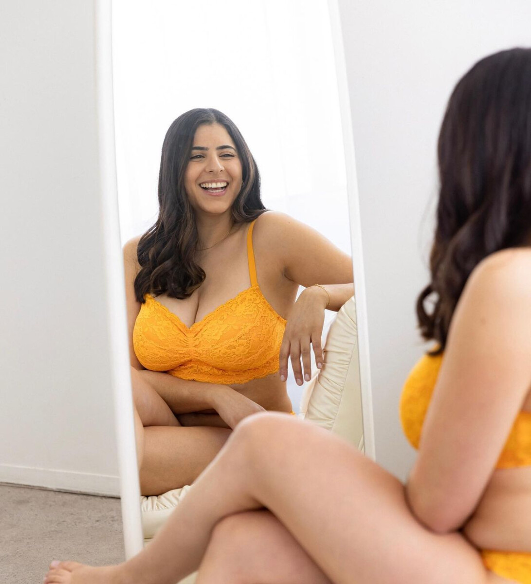 Bralette Like A Butterfly - Anaranjado 