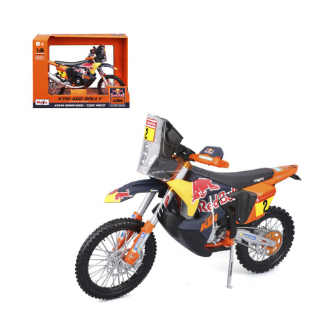Motocicleta Maisto Red Bull KTM 450 Rally Dakar (2024) Escala 1:16 U