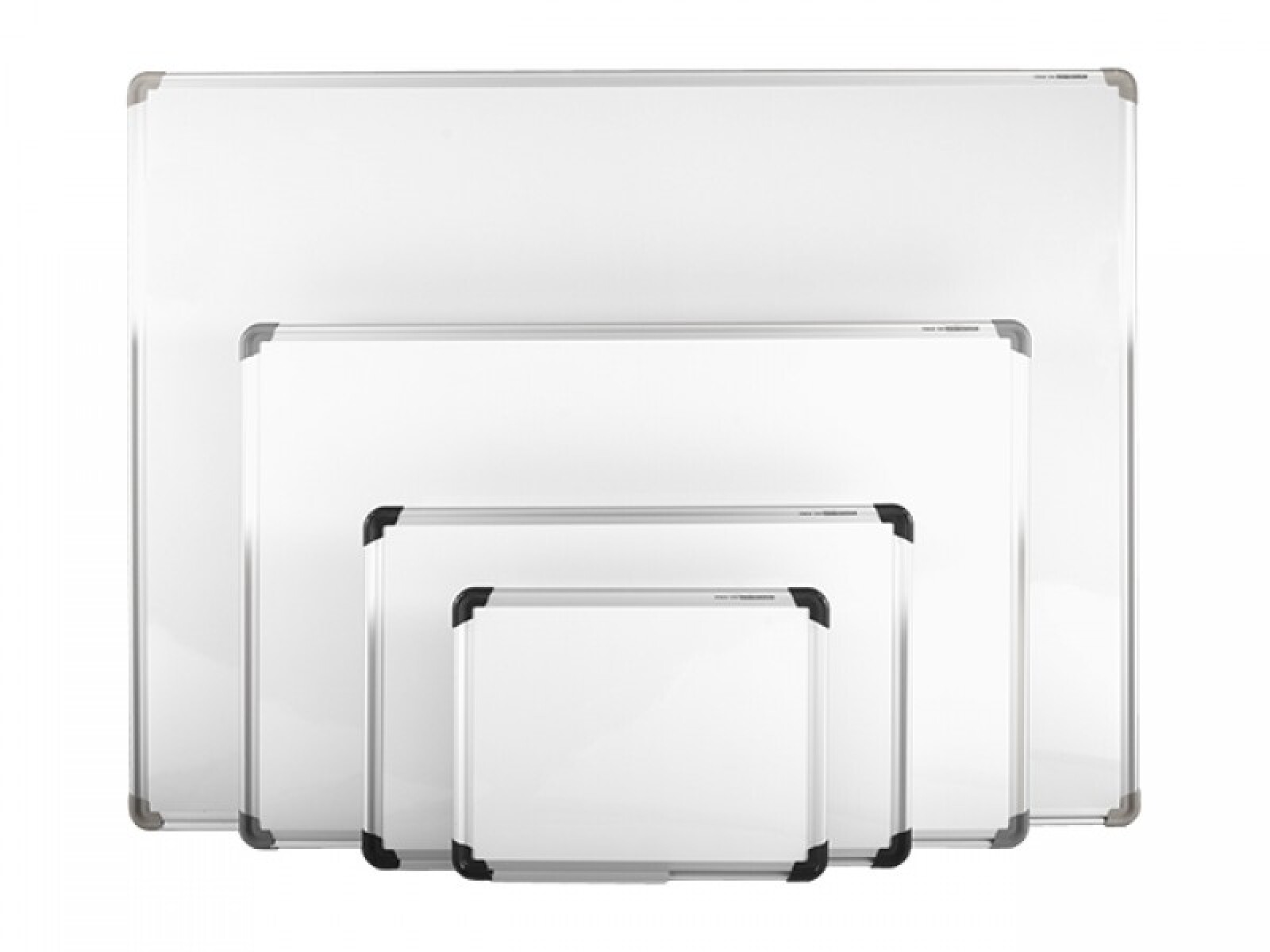 Pizarra blanca Tex con marco de aluminio - 30 x 40 cm 