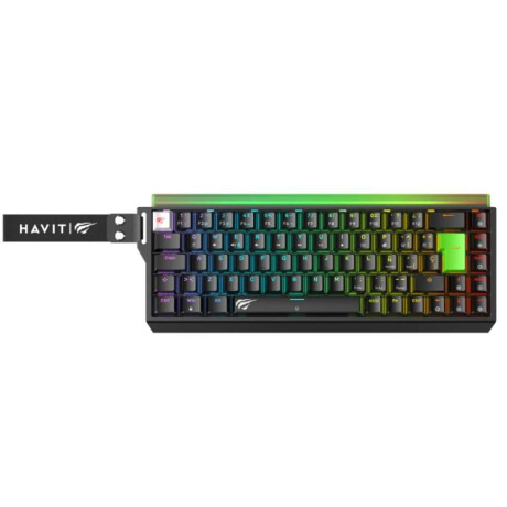 Teclado Havit Gaming Series Kb921l Pro-sp 65% Negro y Verde