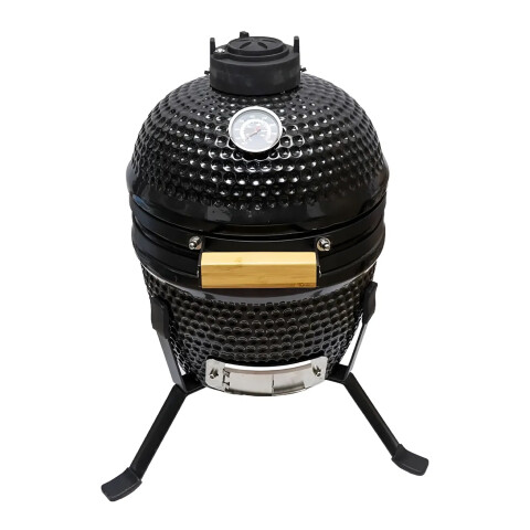 Horno Kamado A Carbón Cerámica Refractaria Con Parrilla 27cm PARRILLA FIRE KING KAMADO 13" NEGRO FT13