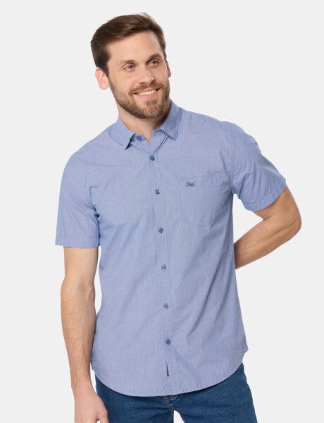 CAMISA A CUADROS Azul