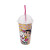 Vaso Plástico Milkshake con Pajita 500 ml Minions CORAL