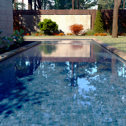 CERAMICA PISO 10X10 EN MALLA BRILLO GAMAS DE AZUL BRICK GAMAS DE AZUL