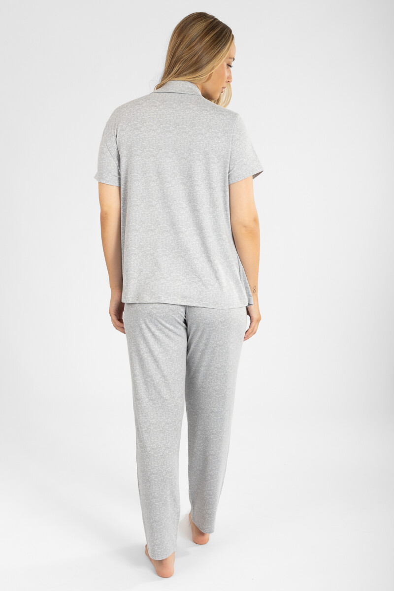 Pijama yummy melange americano mc Gris