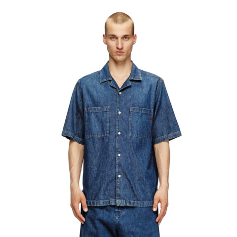 Camisa Para Hombre D-Paroshort Azul Marino