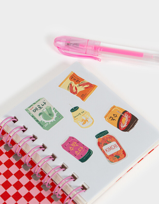 Librería Sets Mochila Set De Librería Korean Food - Combinacion Multicolor