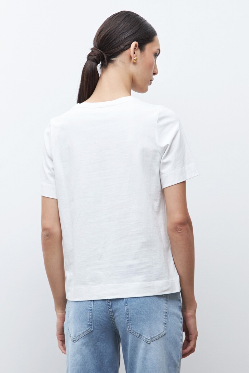 Remera estampa Tea O'clock blanco