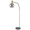 LAMPARA DE PIE PLATA/DOR/NGRO 18X165CM Unica