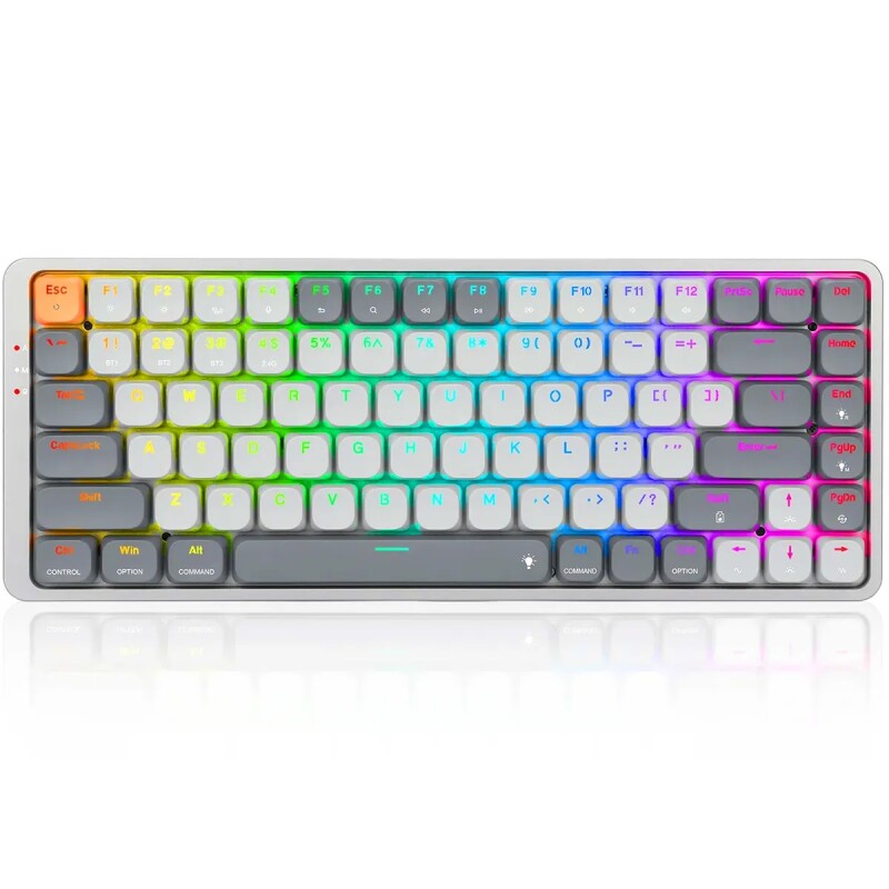 Teclado Gamer Inalambrico Redragon Azure K652 RGB Gray Teclado Gamer Inalambrico Redragon Azure K652 RGB Gray