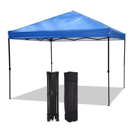 Gazebo Plegable 3x3Mt c/ Paredes Impermeable y Filtro UV30 Azul