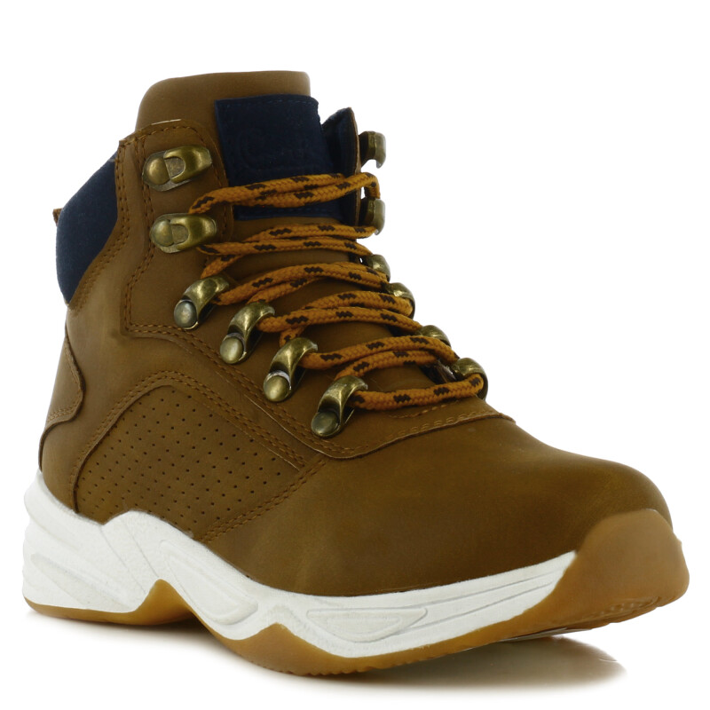 Bota de Niño Croco Kids LUSI acordonada Tan