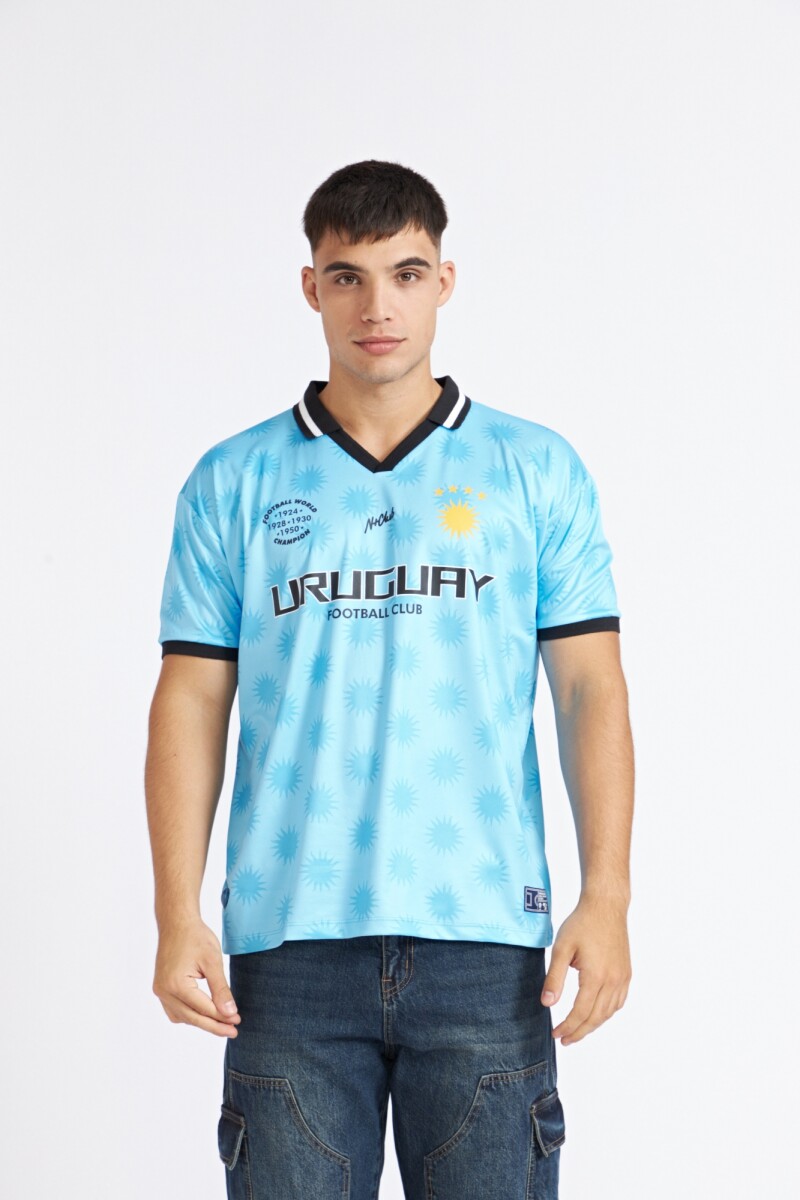 REMERA URUGUAY - CELESTE 