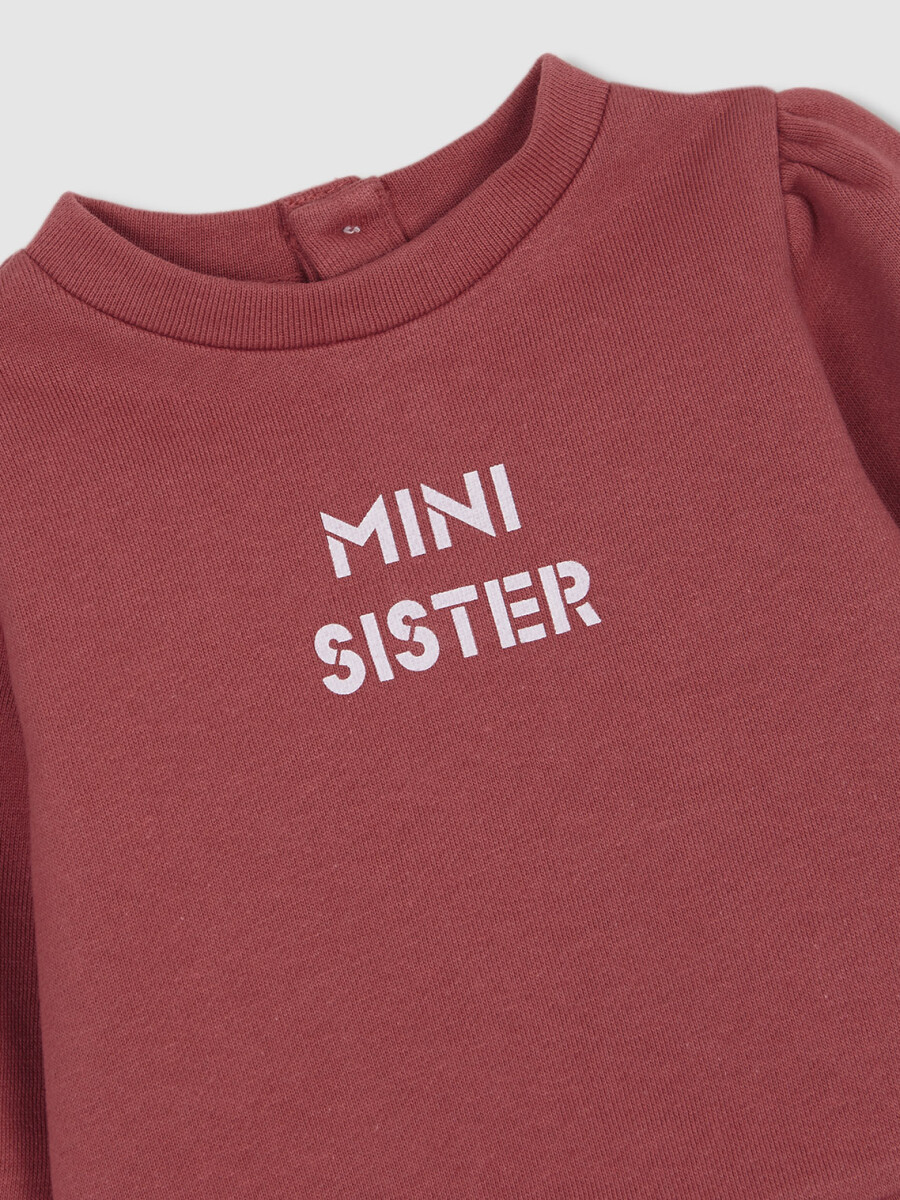 Sudadera Mini Sister Coral Nuevo