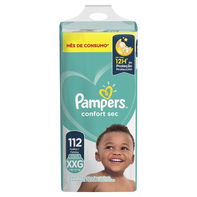 Pañales Pampers Confort Sec Talle Xxg 112 Uds. Pañales Pampers Confort Sec Talle Xxg 112 Uds.