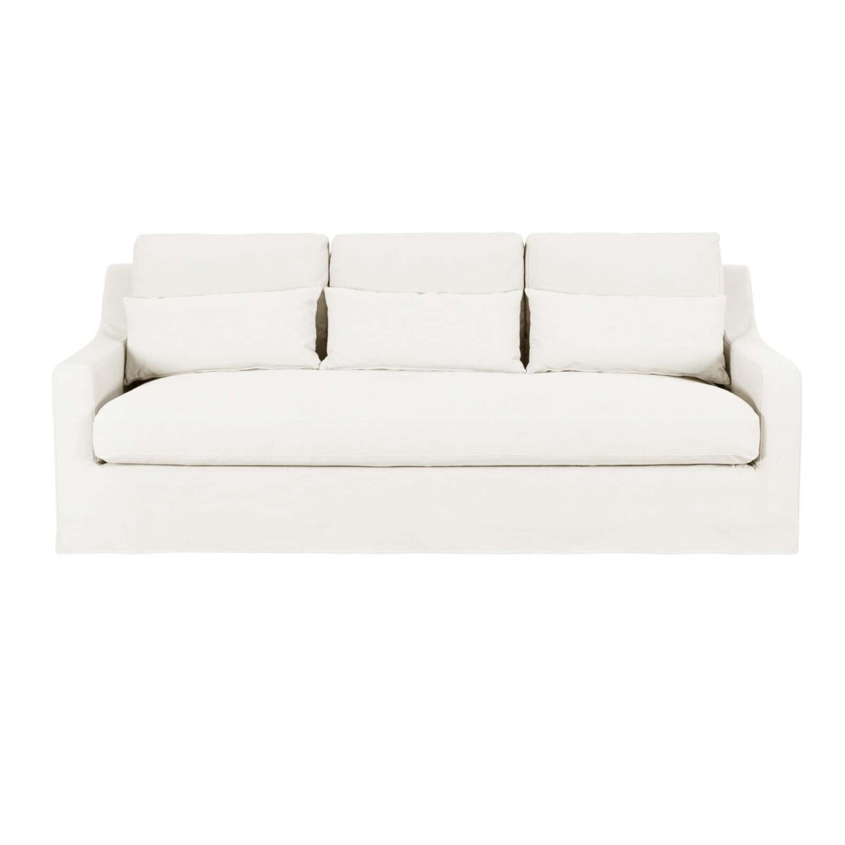 SOFÁ - 3 CUERPOS TELA NATURAL-BEIGE SINGAPUR CRUDO 