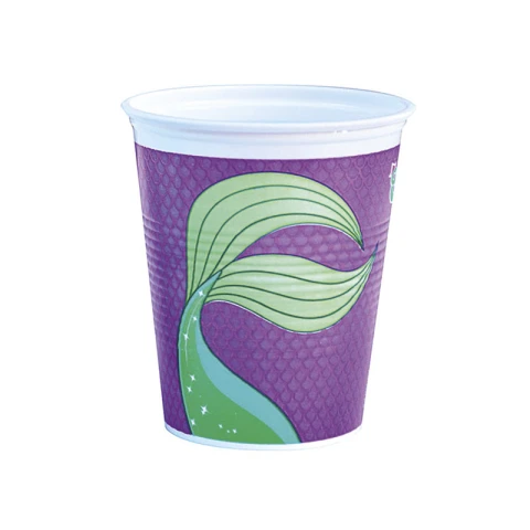 Cotillón Vaso Descartable x 8 La Sirenita U