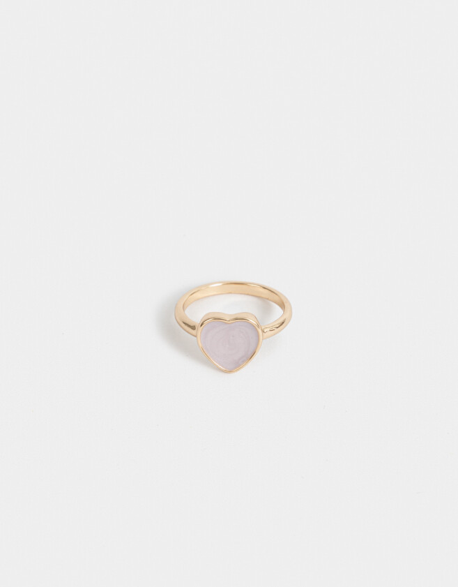 Anillos Medianos y Grandes Con corazón Anillo Con Corazón - Dorado