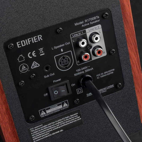 Parlantes Edifier 2.0 R1700bts Bluetooth Marron PARLANTES EDIFIER R1700BTS MARRON