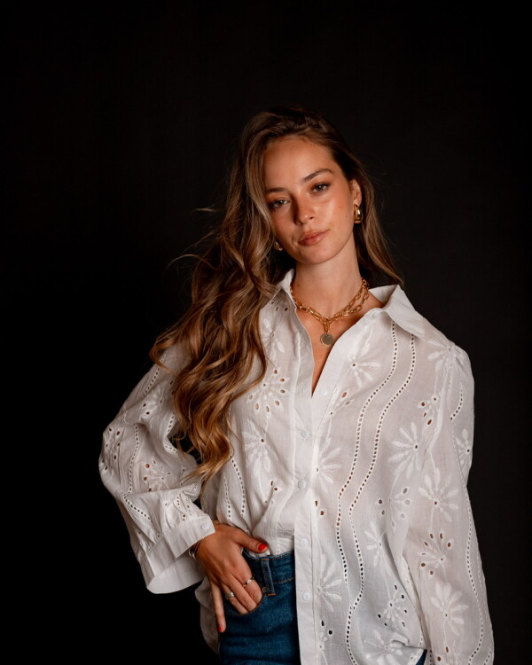 Camisa Lucienne (Pre venta) blanco