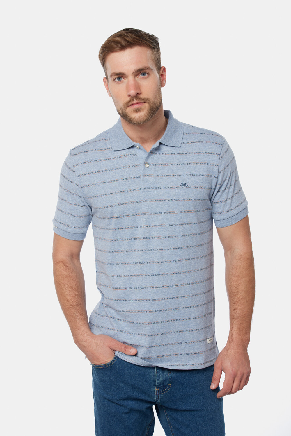 REMERA POLO ESTAMPADA Denim