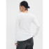V-LS RIB HEN LEY NEW OFF WHITE