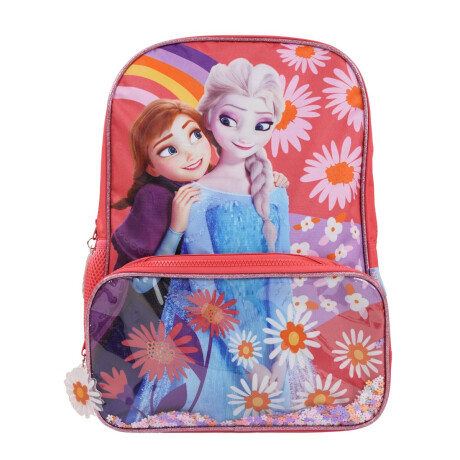 Mochila 16´ Frozen Elsa y Anna Flores con bolsillo Mochila 16´ Frozen Elsa y Anna Flores con bolsillo