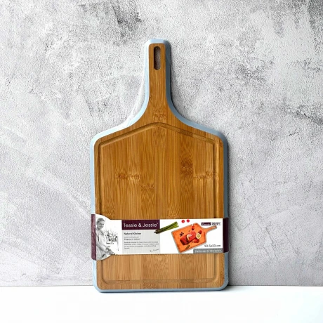 Tabla Bambú Rectangular c/Mango de Cocina 40.5cm x 33cm x 1.2cm Tabla Bambú Rectangular c/Mango de Cocina 40.5cm x 33cm x 1.2cm
