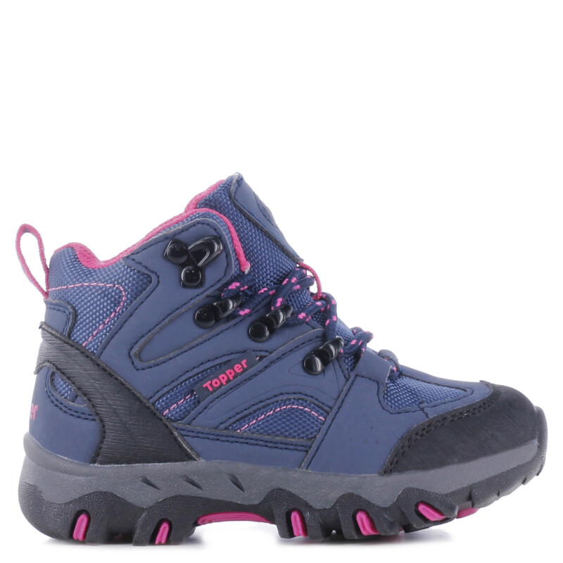 Championes Infantiles Topper Bota BERU Kids Azul Marino - Fucsia