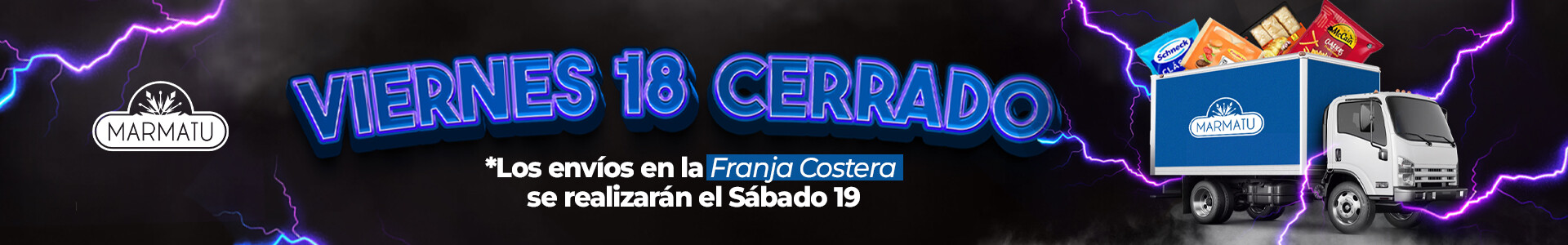 FERIADO CERRADO 18 DE JULIO