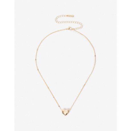 Cadena Con Dije Corazón Dorado