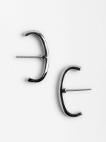 Pendientes Arco plateado