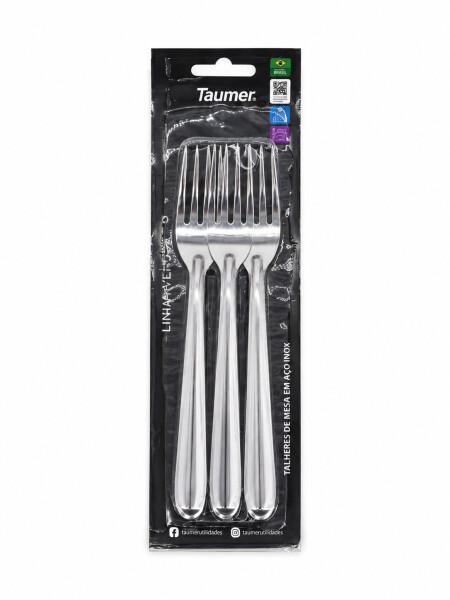 TENEDOR SET 3 PCS PLATEADO