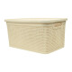 Caja simil ratán 15 lts BEIGE