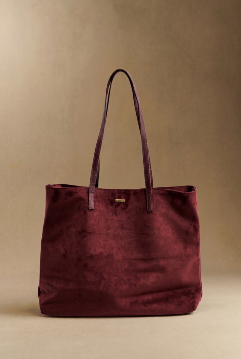 Travel Bag Gamuza Vegana - Burdeos 