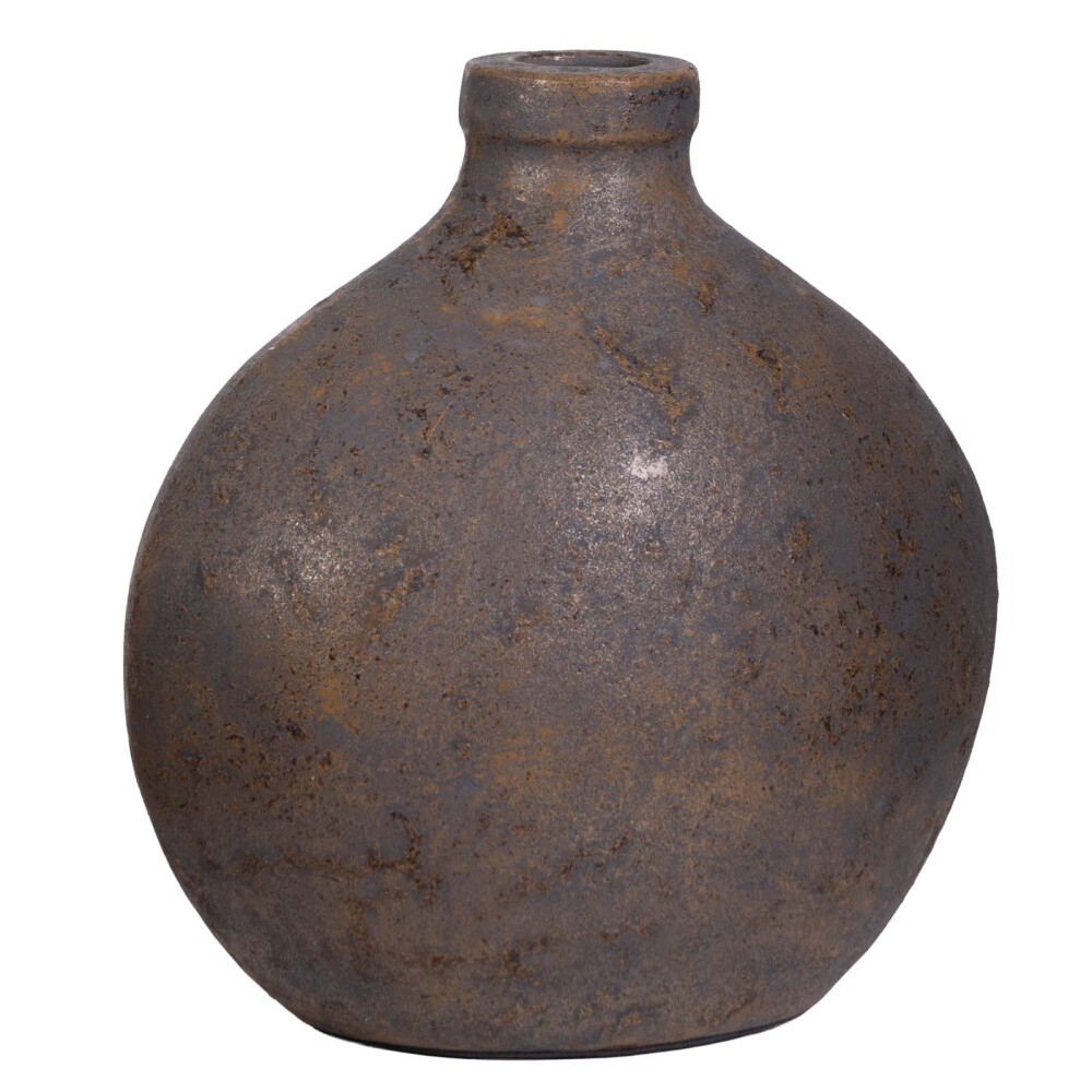 JARRÓN 13.0480 GRIS CERÁMICA 13048