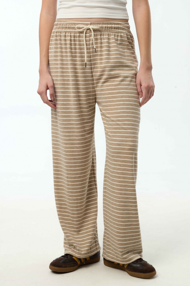 Pantalón Arne - Beige Rayas 