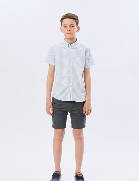 BERMUDA CARGO SPANDEX Gris