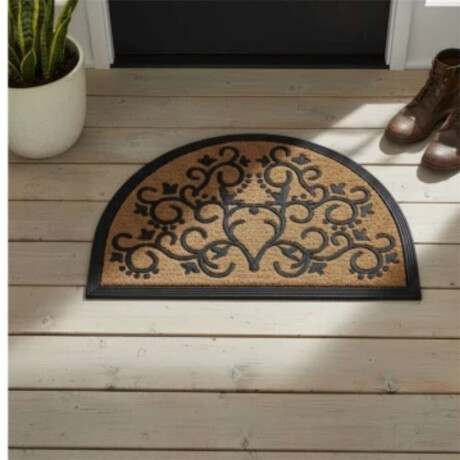 Felpudo Coco/Goma Semicirculo 40X60Cm H1Cm Arabigo