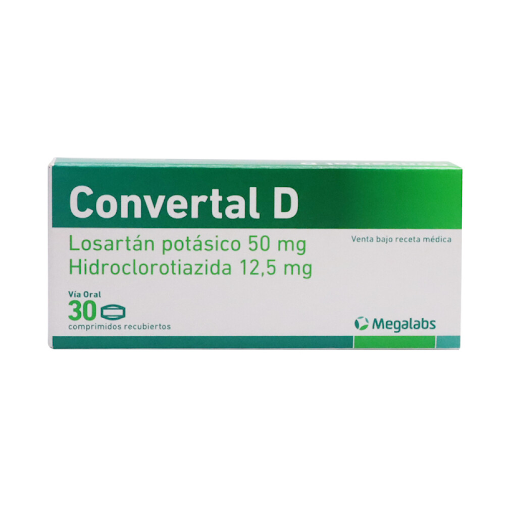 CONVERTAL D 50 MG CJ X 30 COMP. REC. única