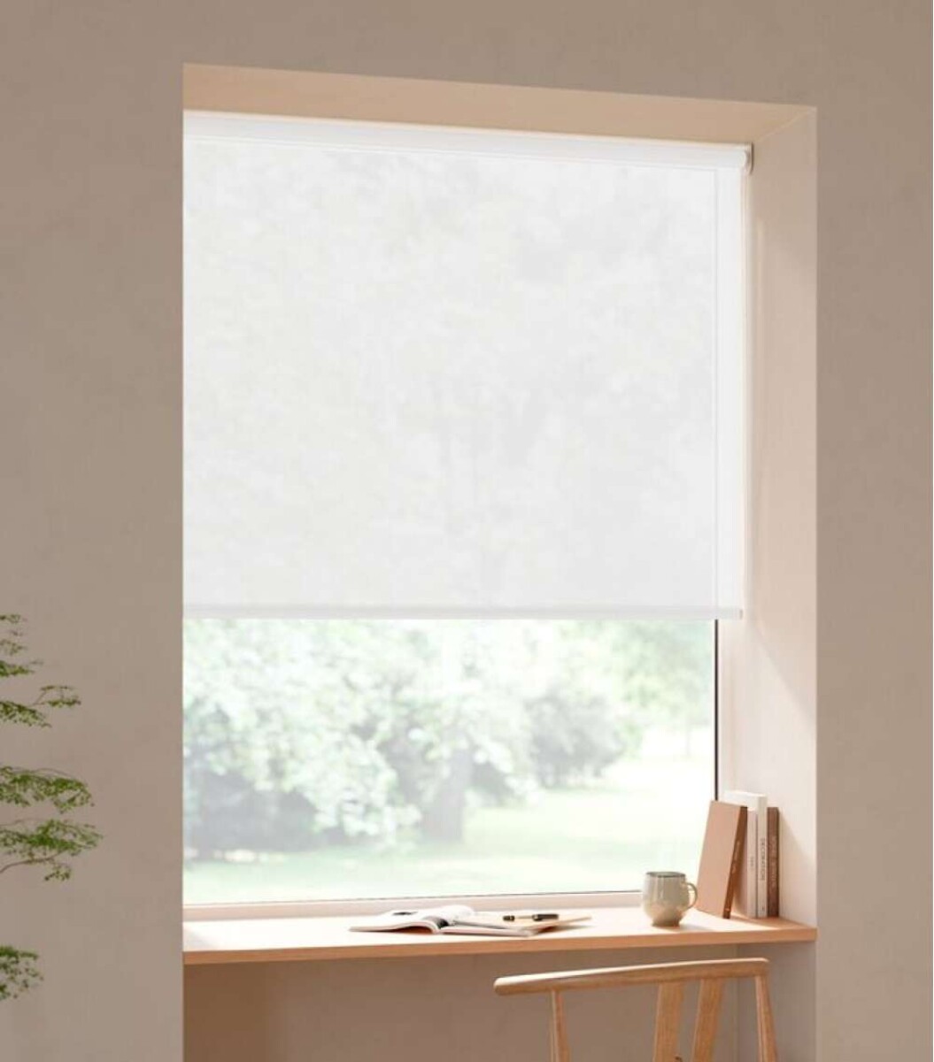 Cortina Roller Senja 120X170 Liso - Blanco 
