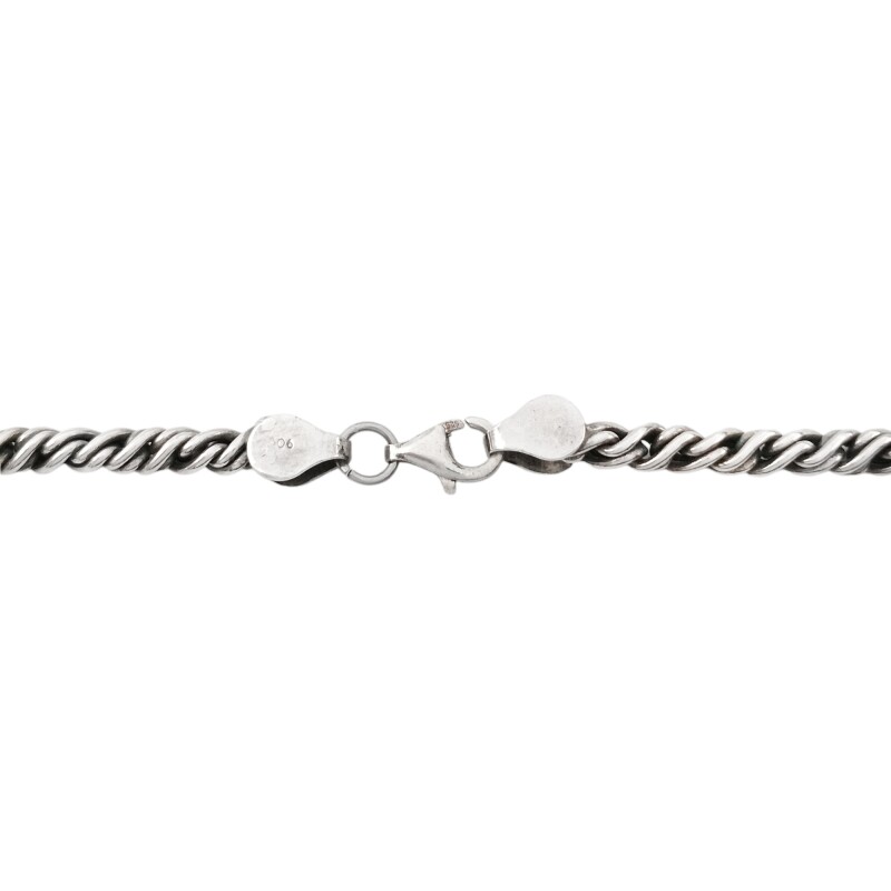 Cadena Tourbillon-Plata y Oro-Sin Piedra-CD5072 sinpiedra