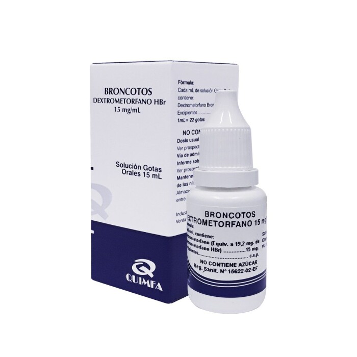BRONCOTOS SOL. GOTAS ORALES FR. X 15 ML. única