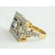 Anillo Oro 18K, Zafiros Y Brillantes Anillo Oro 18K, Zafiros Y Brillantes