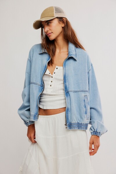 CAMPERA DENIM BIRDIE Azul