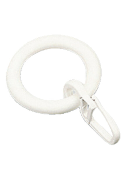 Anilla cortina con gancho 8 uds. blanco Anilla cortina con gancho 8 uds. blanco
