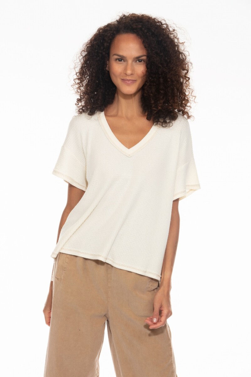 CAMISETA V Blanco