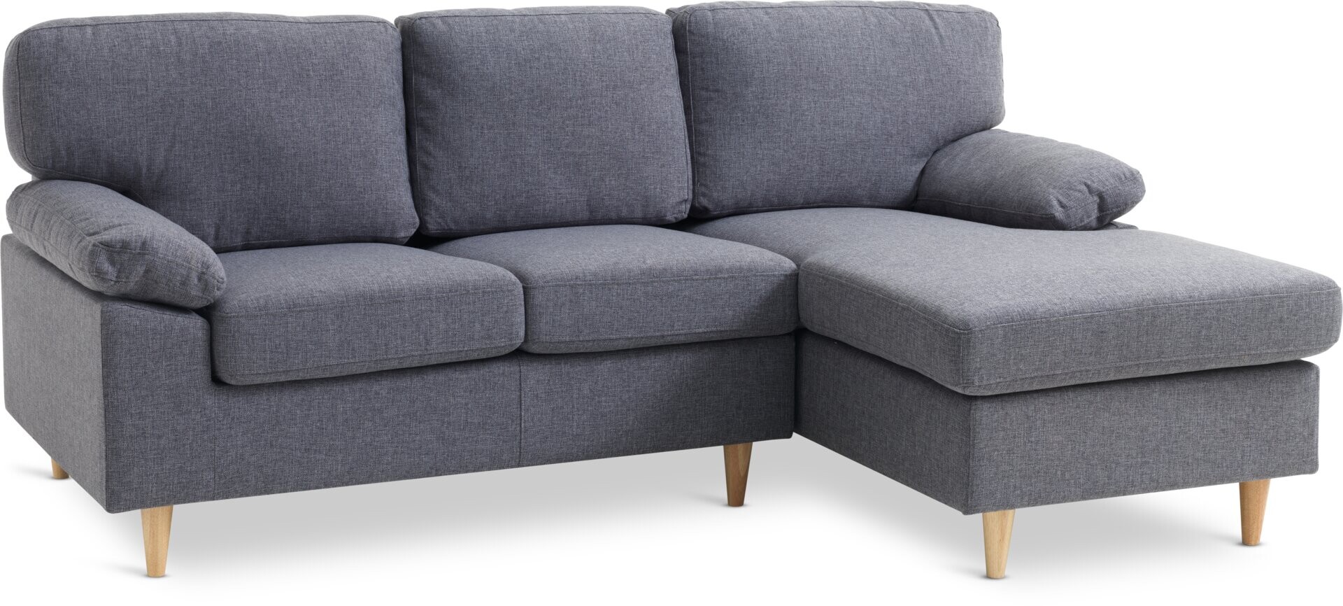 Sofá GEDVED chaise longue gris 